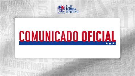 COMUNICADO OFICIAL El Club El...